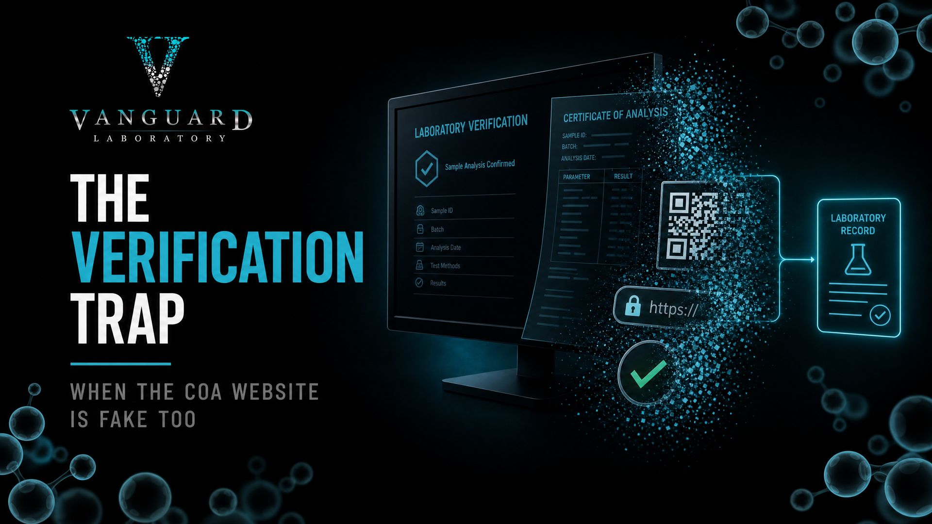 The Verification Trap: a laboratory CoA and verification website dissolving into data