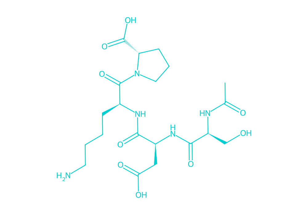 2D structure of ac-sdkp drawn in Vanguard Laboratory colors
