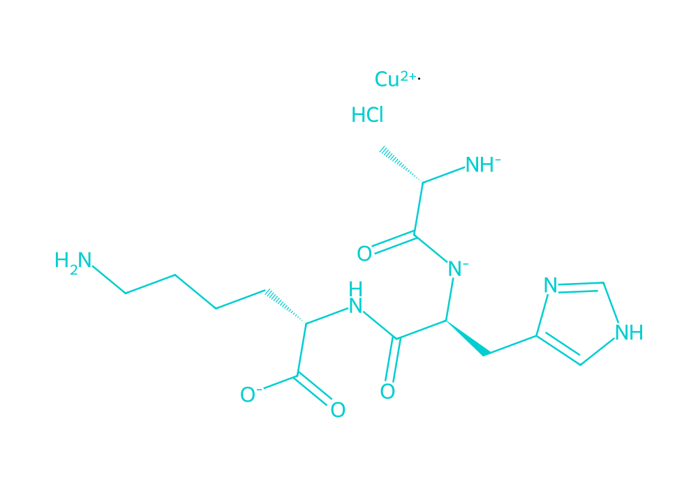 2D structure of ahk-cu drawn in Vanguard Laboratory colors