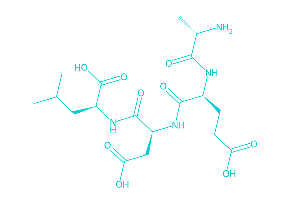 2D structure of bronchogen drawn in Vanguard Laboratory colors