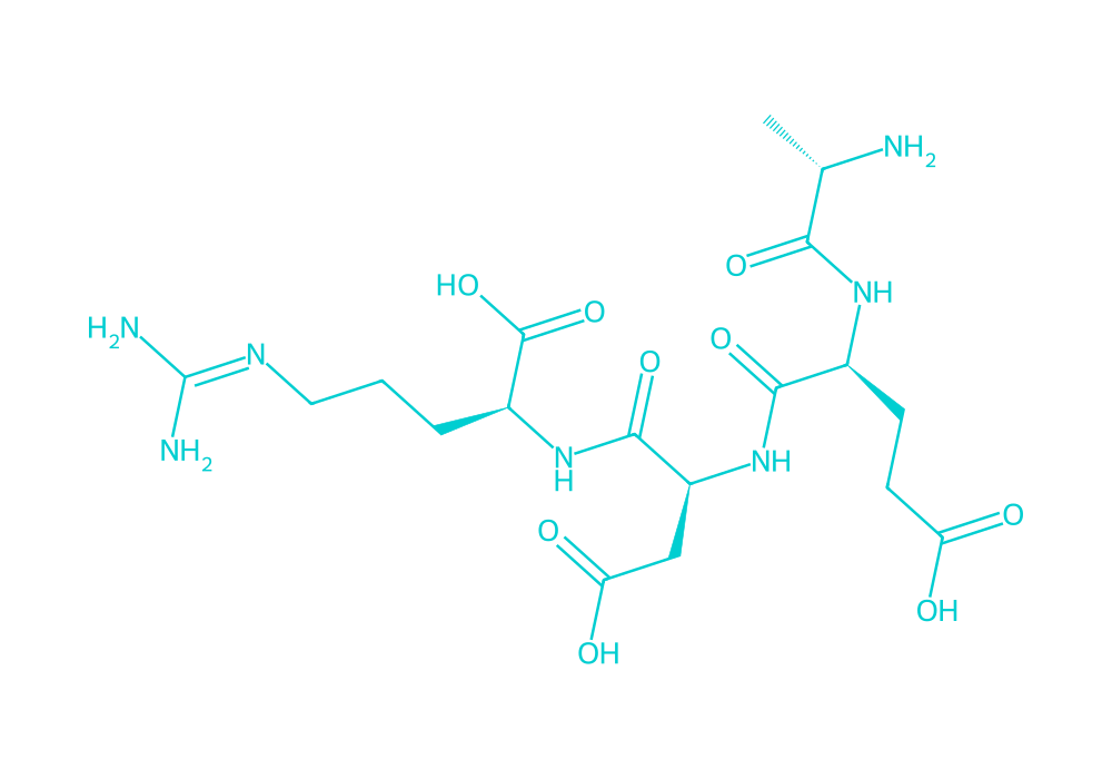 2D structure of cardiogen drawn in Vanguard Laboratory colors
