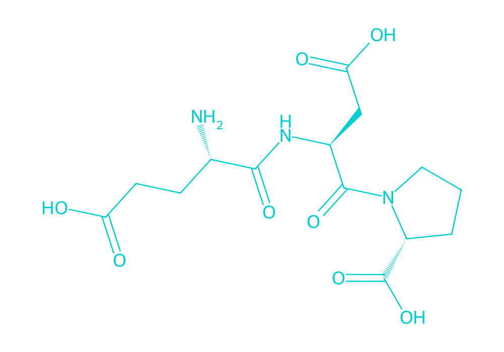 2D structure of crystagen drawn in Vanguard Laboratory colors