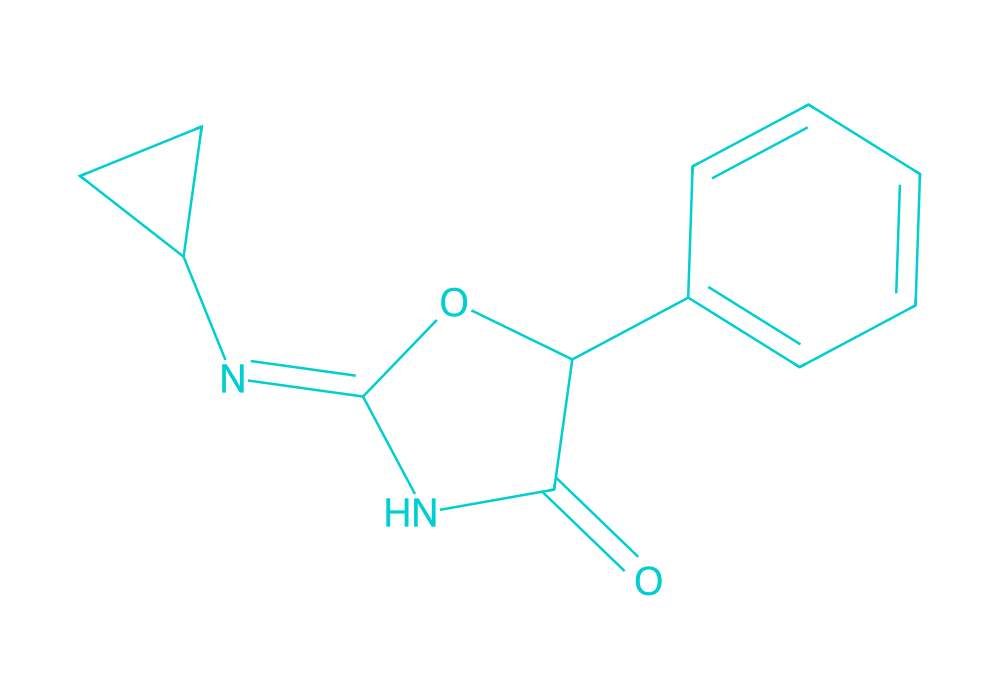 2D structure of cyclazodone drawn in Vanguard Laboratory colors