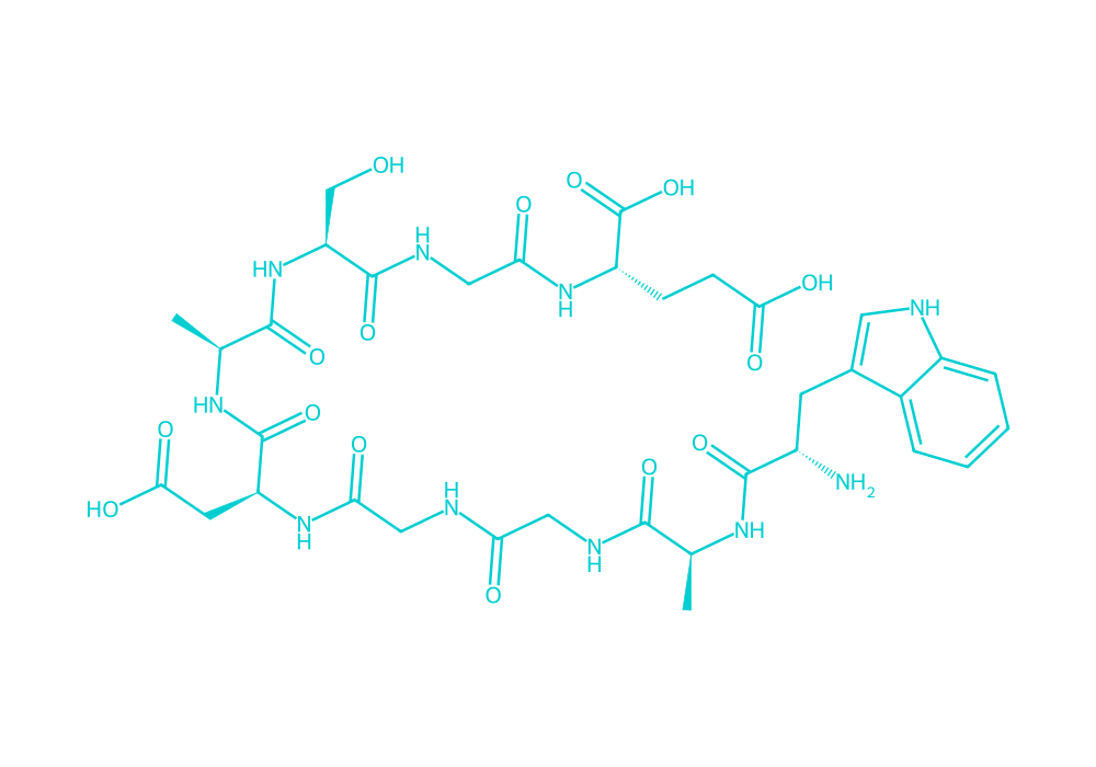 2D structure of dsip drawn in Vanguard Laboratory colors