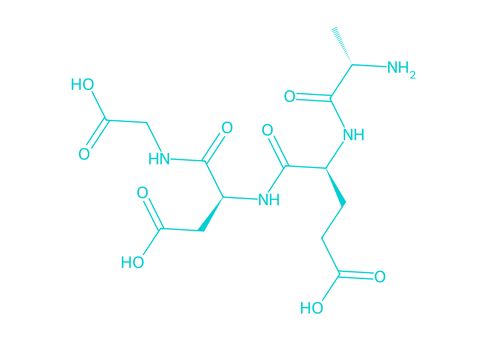 2D structure of epithalon drawn in Vanguard Laboratory colors
