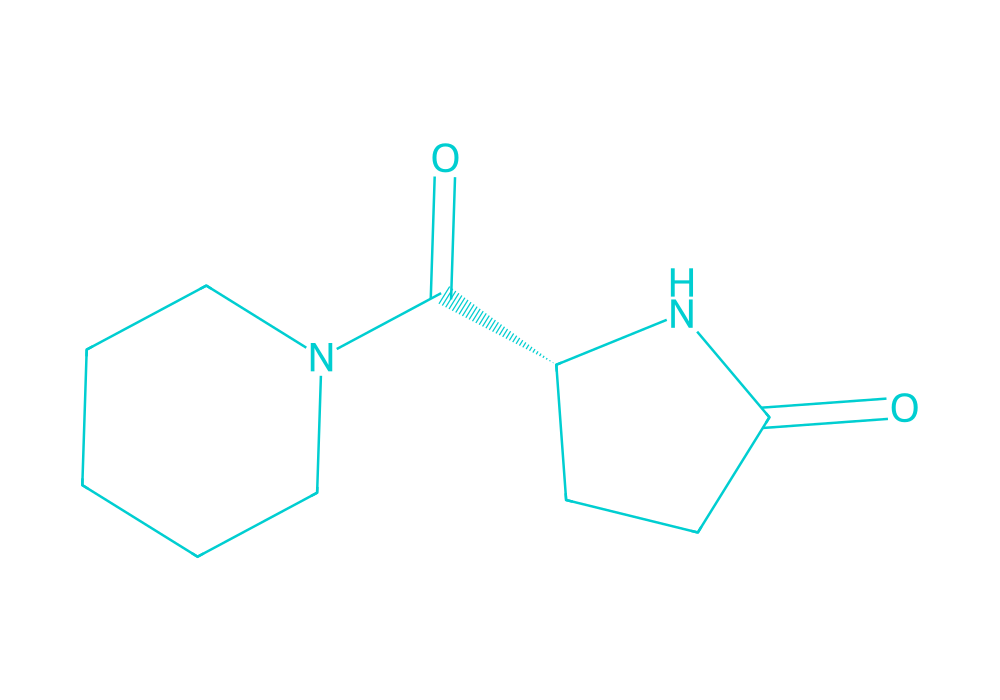 2D structure of fasoracetam drawn in Vanguard Laboratory colors