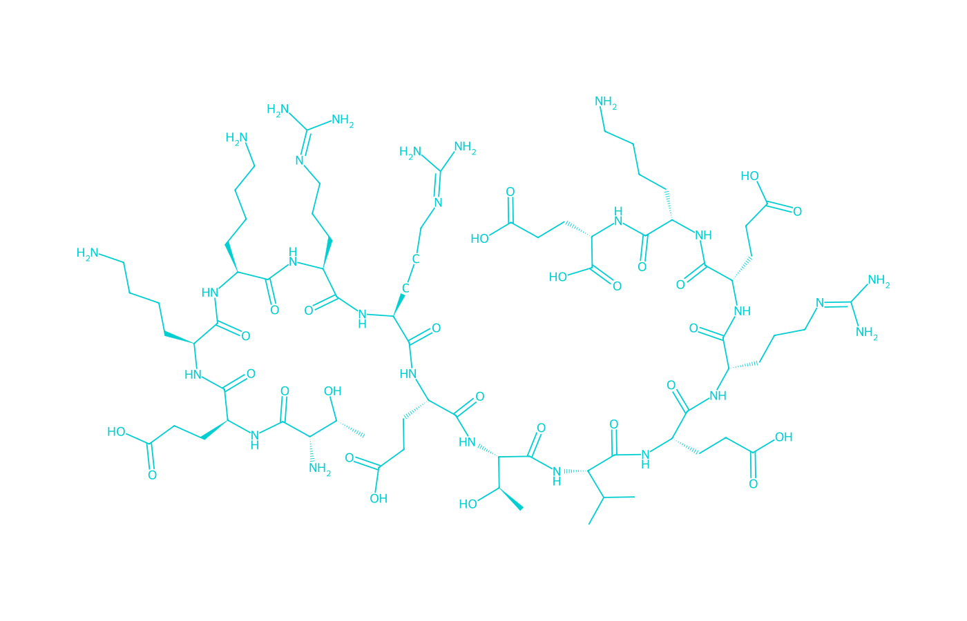 2D structure of gepon drawn in Vanguard Laboratory colors