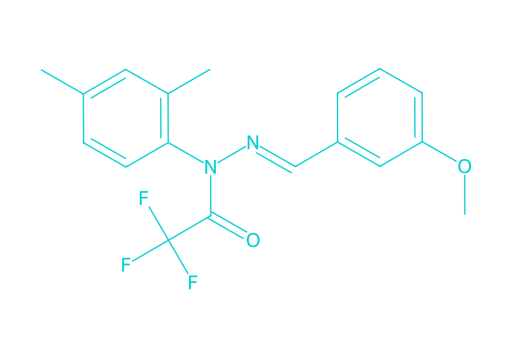 2D structure of j147 drawn in Vanguard Laboratory colors