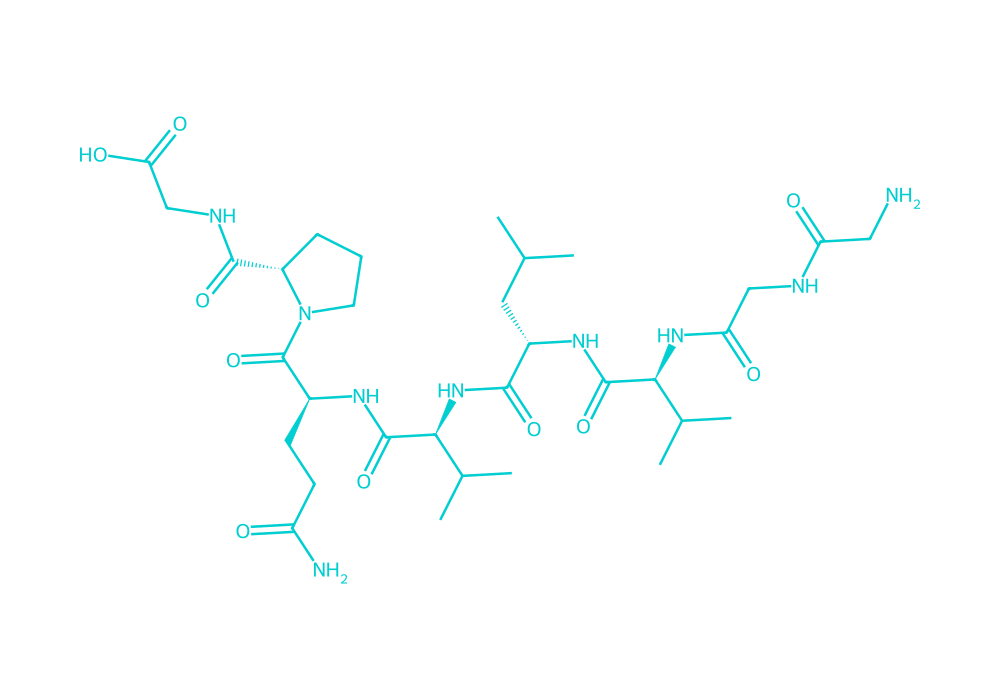 2D structure of larazotide drawn in Vanguard Laboratory colors