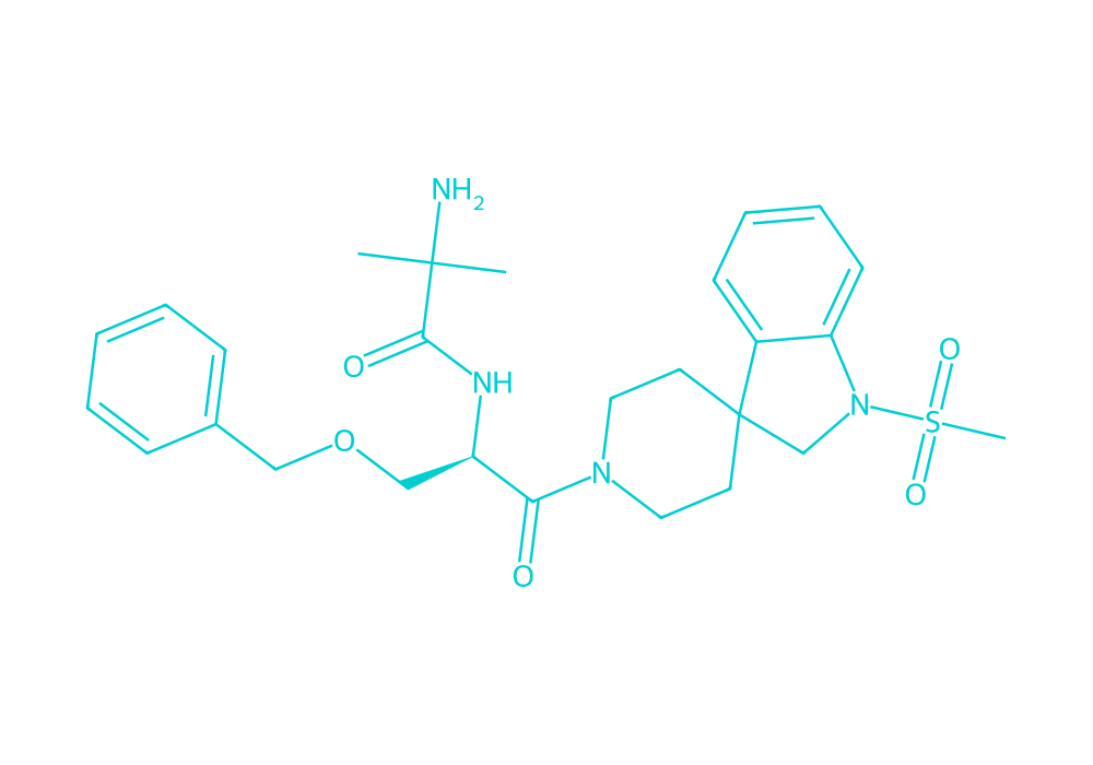 2D structure of mk-677 drawn in Vanguard Laboratory colors