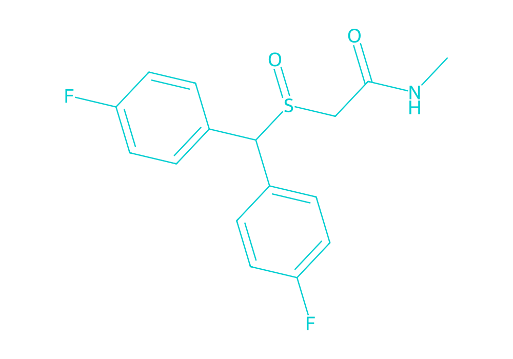 2D structure of modafiendz drawn in Vanguard Laboratory colors