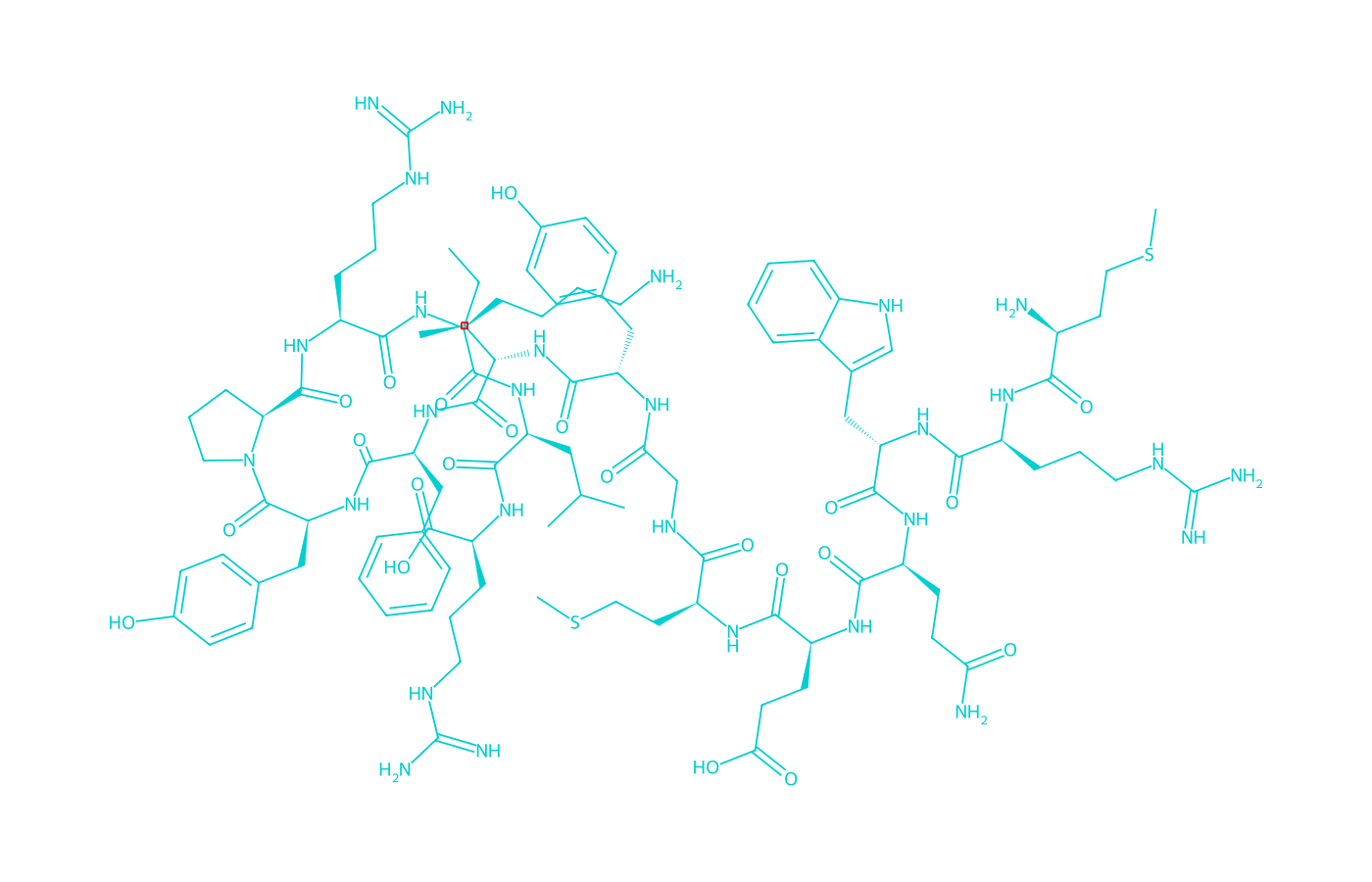 2D structure of mots-c drawn in Vanguard Laboratory colors