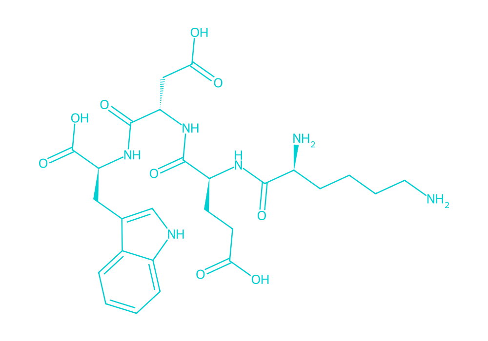 2D structure of pancragen drawn in Vanguard Laboratory colors