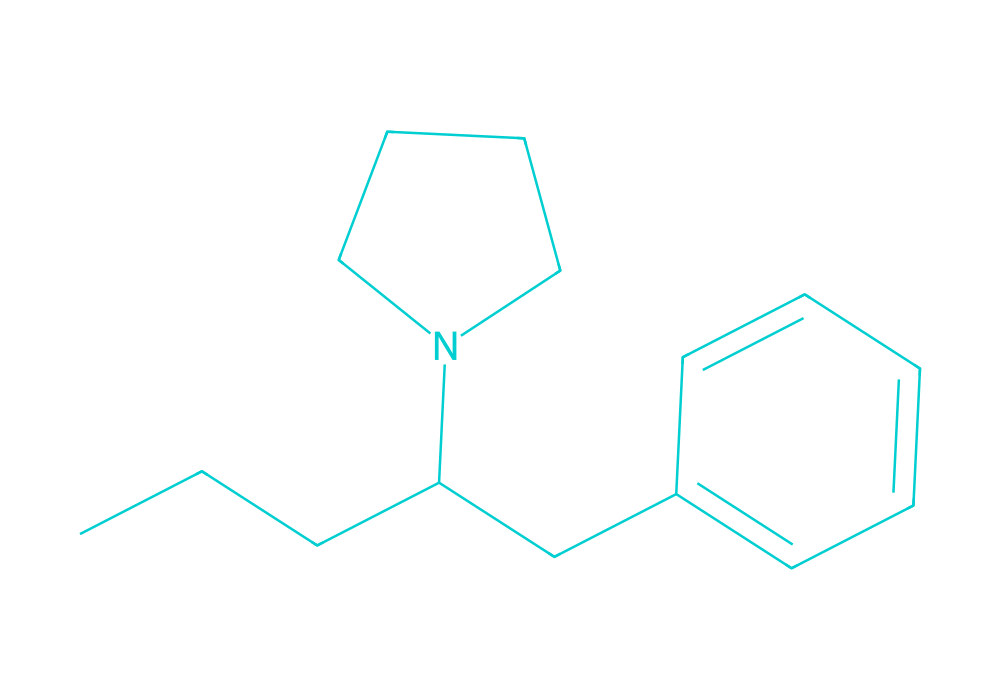 2D structure of prolintane drawn in Vanguard Laboratory colors