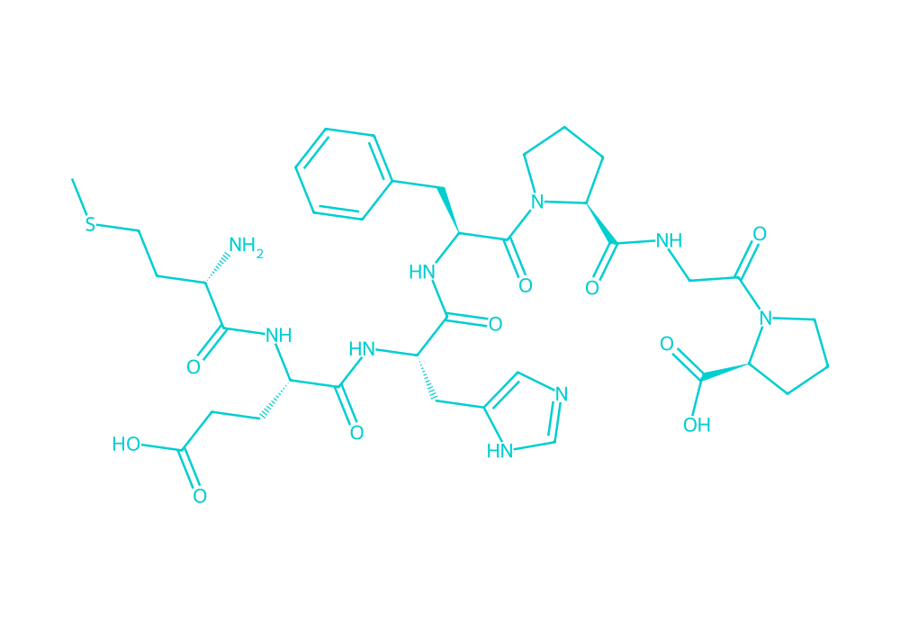 2D structure of semax drawn in Vanguard Laboratory colors