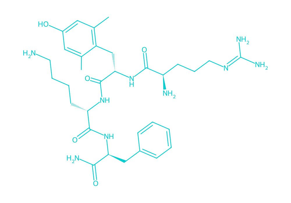 2D structure of ss-31 drawn in Vanguard Laboratory colors