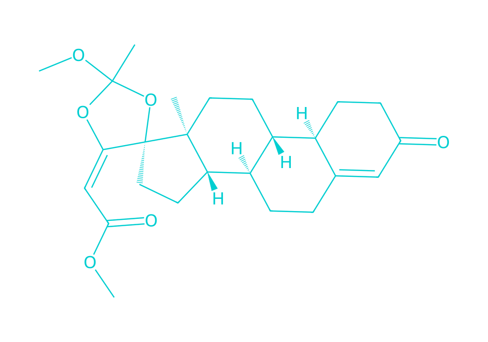 2D structure of yk-11 drawn in Vanguard Laboratory colors
